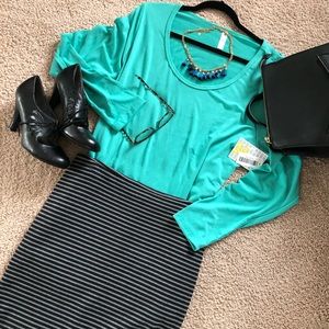 Teal Green Lynnae Top NWT 3XL LuLaRoe